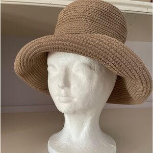 DAVID Packable Hat, Beige, Small